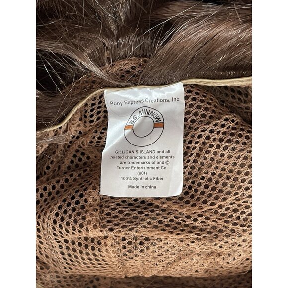 New Vintage Gilligan’s Island Brunette Brown Curly Wig Pony Express Creations - Picture 6 of 6
